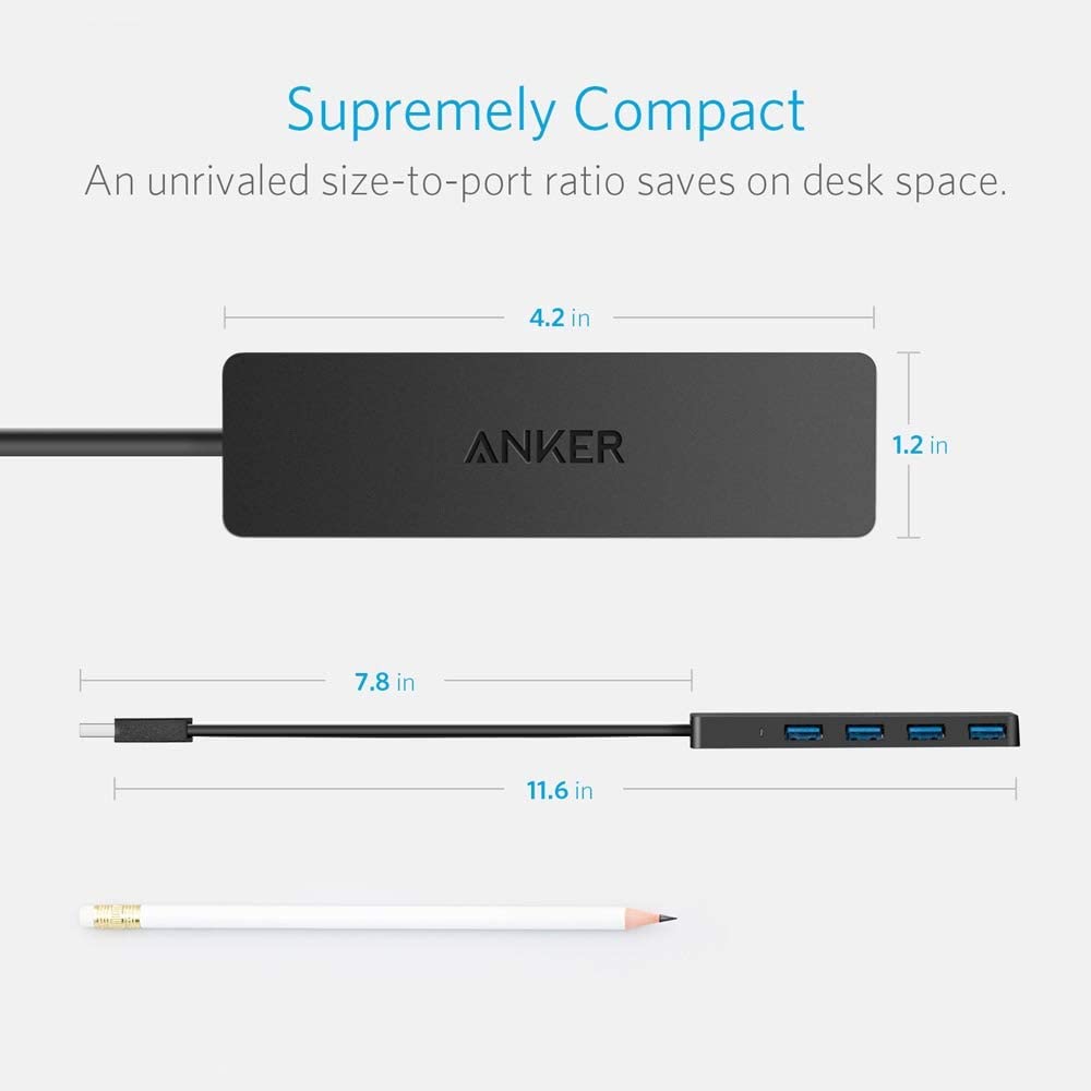 Anker UltraSlim 4-Port USB 3.0 Data Hub - Imagen 6