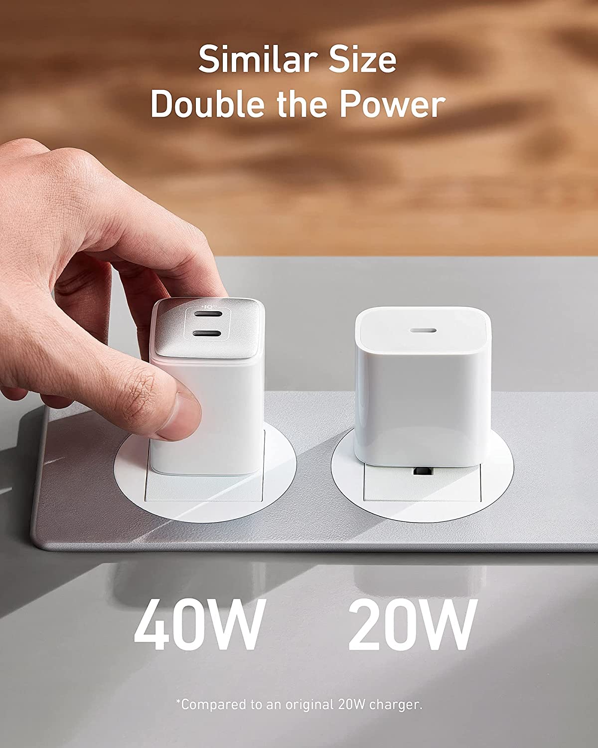 Nano Pro - Cargador 521, 40W PIQ 3.0 Blanco - Imagen 5