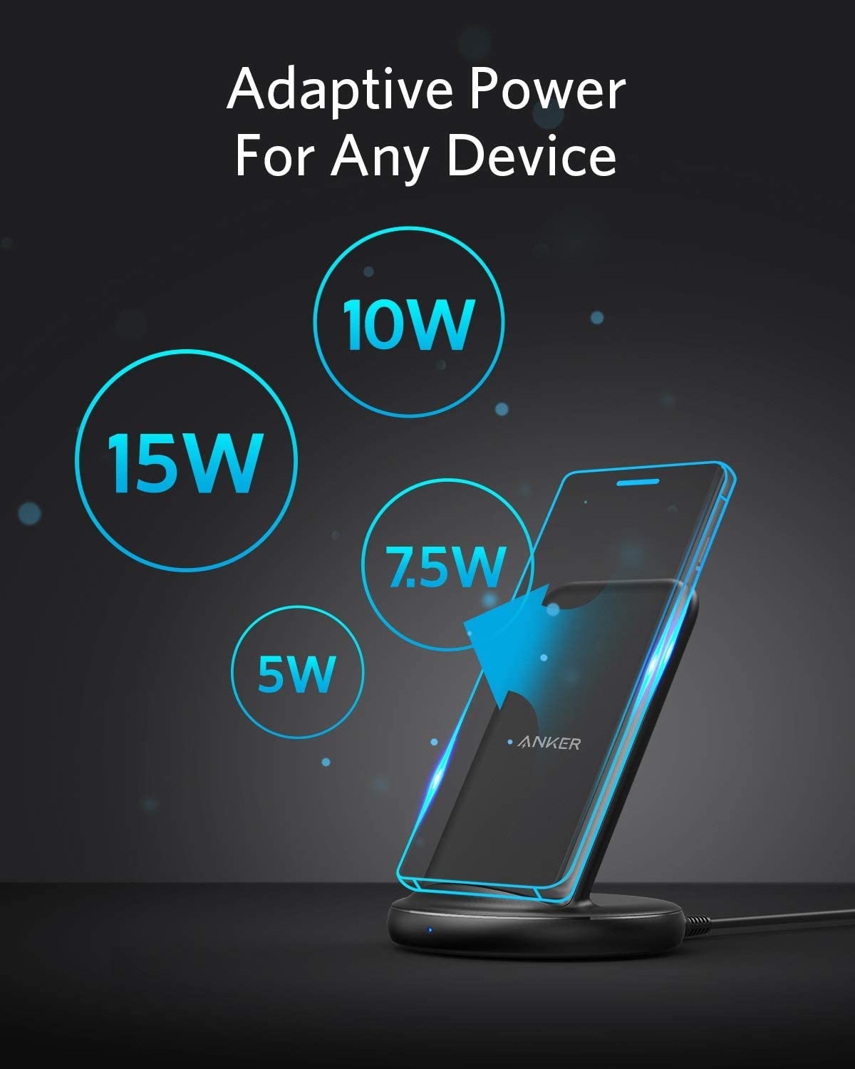 PowerWave II Stand 15 W+Power Adapter - Imagen 2