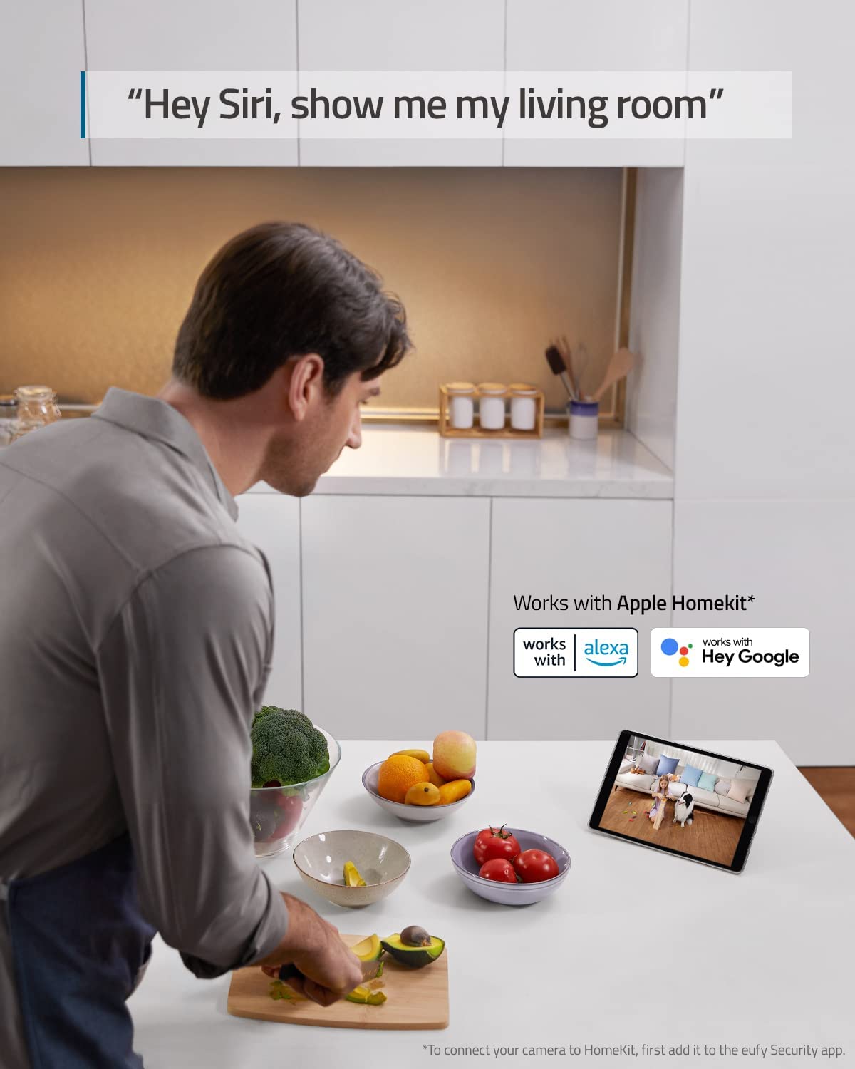 Eufy Indoor Pan&Tilt security Cámara interior S220, 2K - Imagen 5