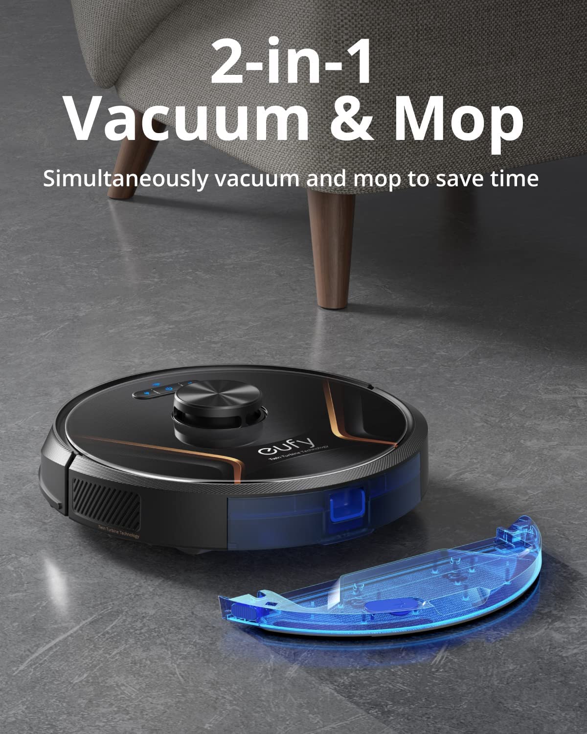 Eufy RoboVac X8 Hybrid Negro - Imagen 3