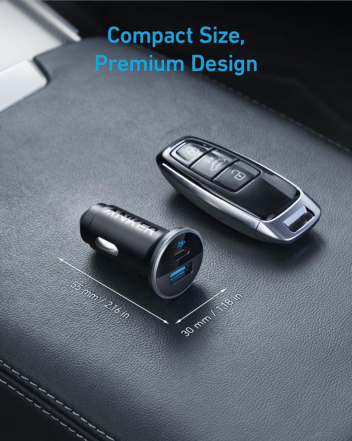 Anker 323 Car Charger (52.5W) PD - Imagen 6