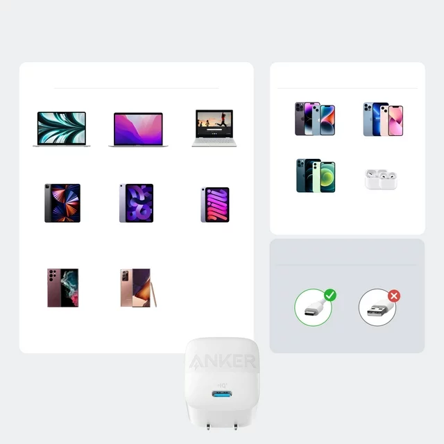 Anker 313 Charger (30 Watts) Blanco - Imagen 5