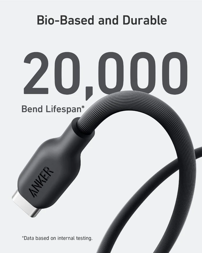 Anker 544 Cable USB-C to USB-C 3ft (Bio Base) Negro - Imagen 3