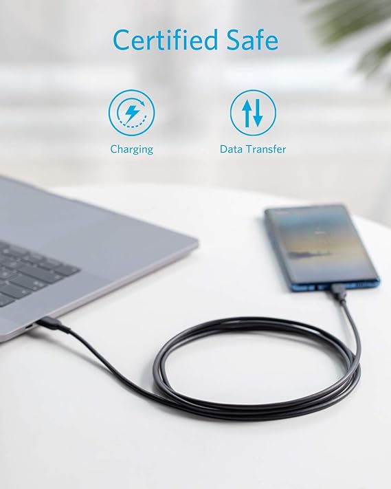 Anker Powerline II USB-C to USB-C 2.0 6ft Negro - Imagen 4