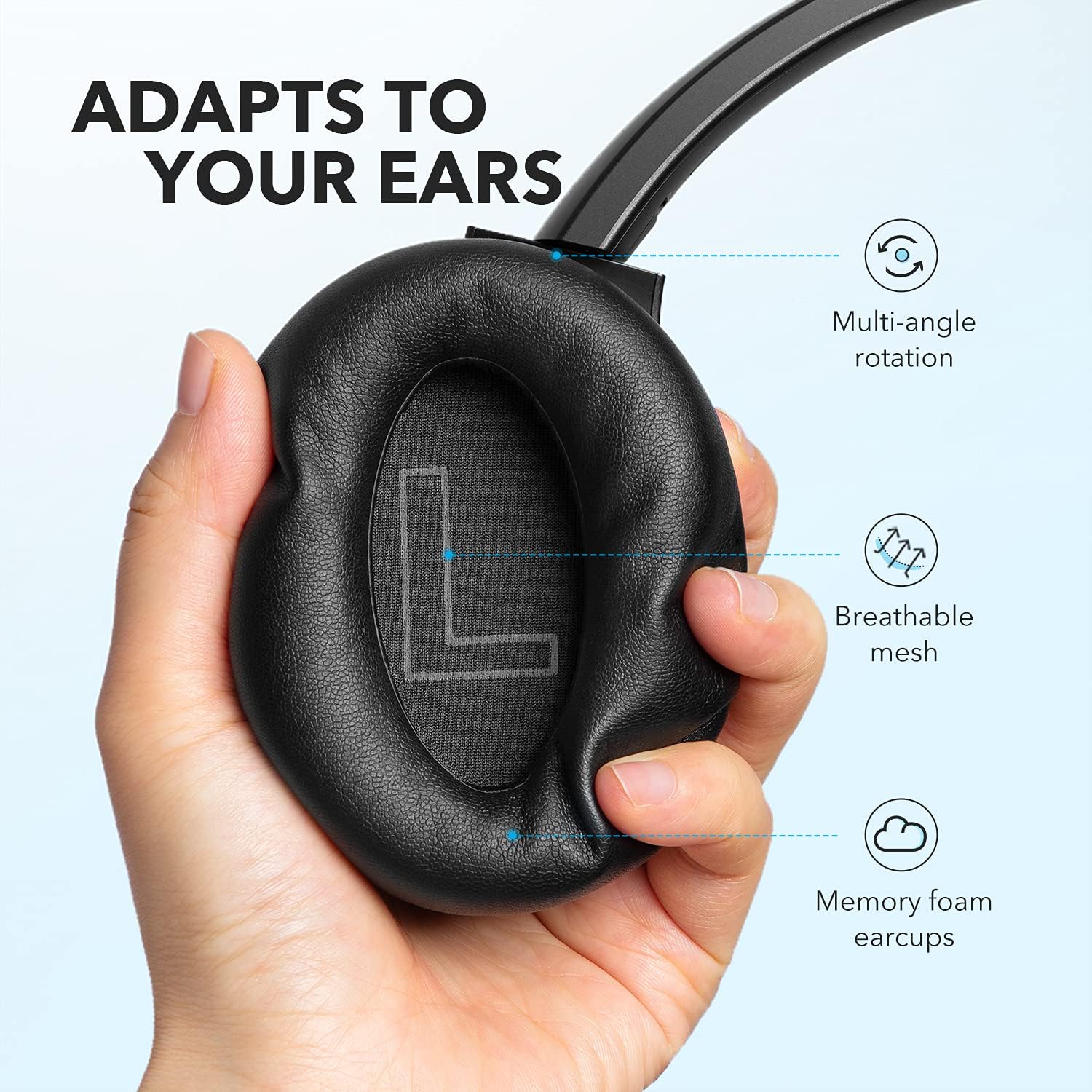 Soundcore life Q20+ Negro - Imagen 7