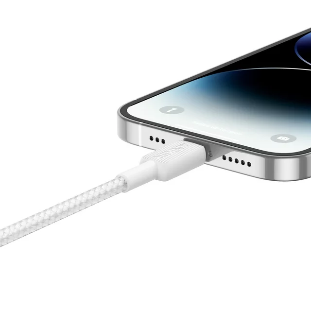 Anker 322 Braided USB-C to Lightning Cable (3ft) Blanco - Imagen 4