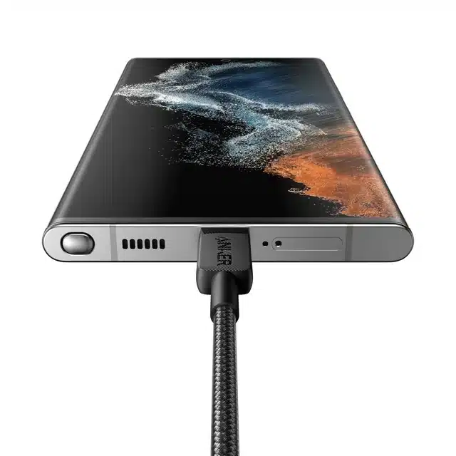 Anker 322 Braided USB-C to USB-C Cable, 3ft Negro - Imagen 3