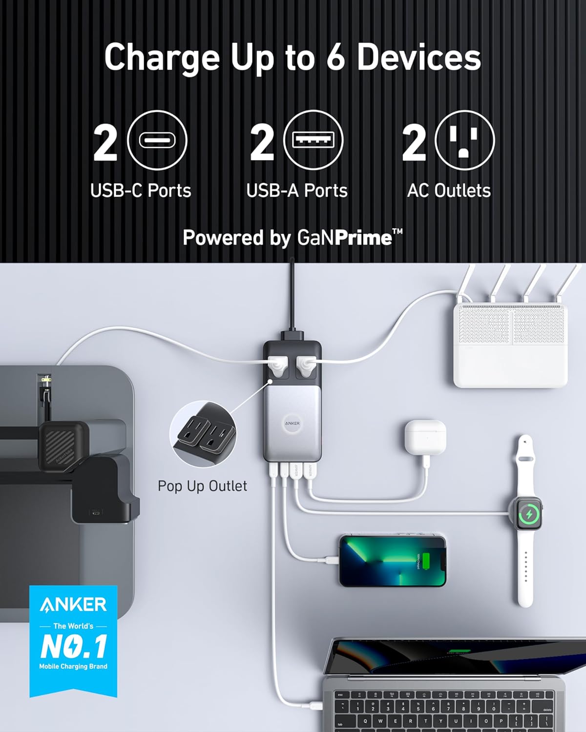 Anker 727 Charging Station (GaNPrime 100W) - Imagen 2