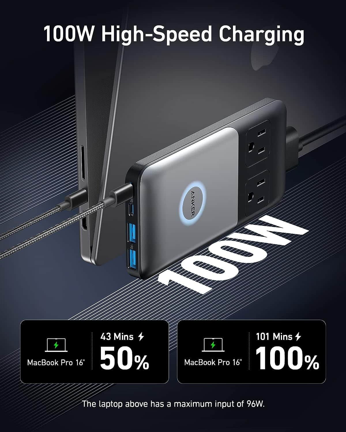 Anker 727 Charging Station (GaNPrime 100W) - Imagen 3
