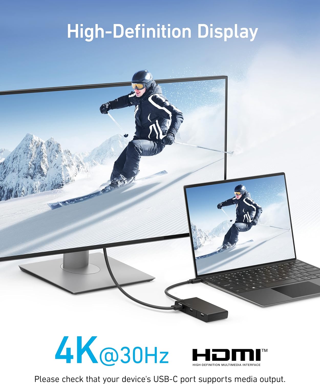 Anker 332 USB-C Hub (5-in-1, 4K HDMI) - Imagen 4
