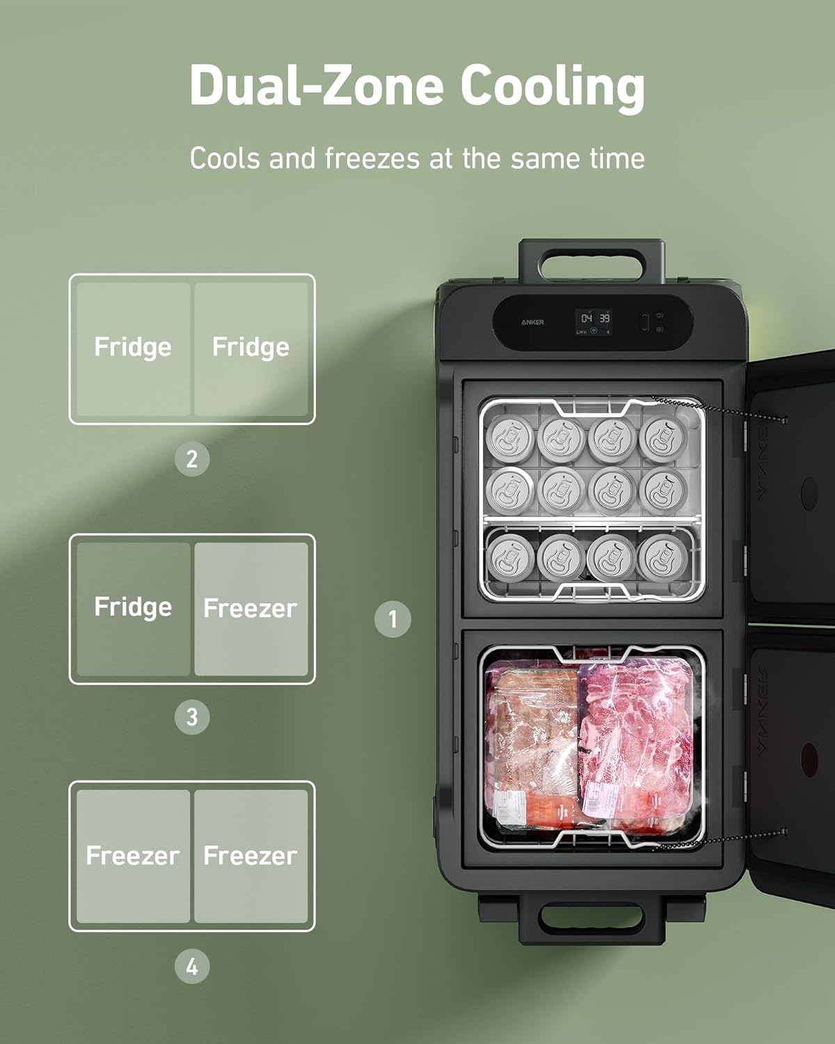 Anker EverFrost Dual-Zone Portable Cooler 50 - Imagen 3