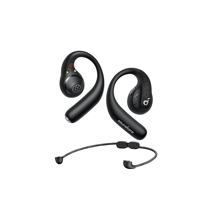 【美品】Anker soundcore AeroFit 2 ミッドナイトブラック 完全ワイヤレスイヤホン Anker Soundcore AeroFit 2 ミッドナイト
