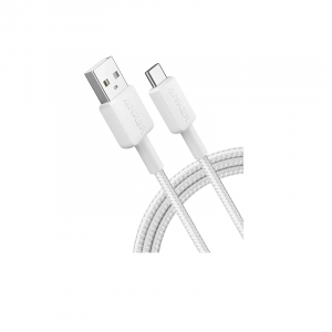 Anker 322 USB-A to USB-C Cable (3ft Braided) Blanco