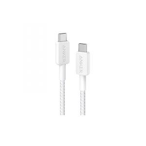 Anker 322 USB-C to USB-C Cable (3 ft Braided) Blanco