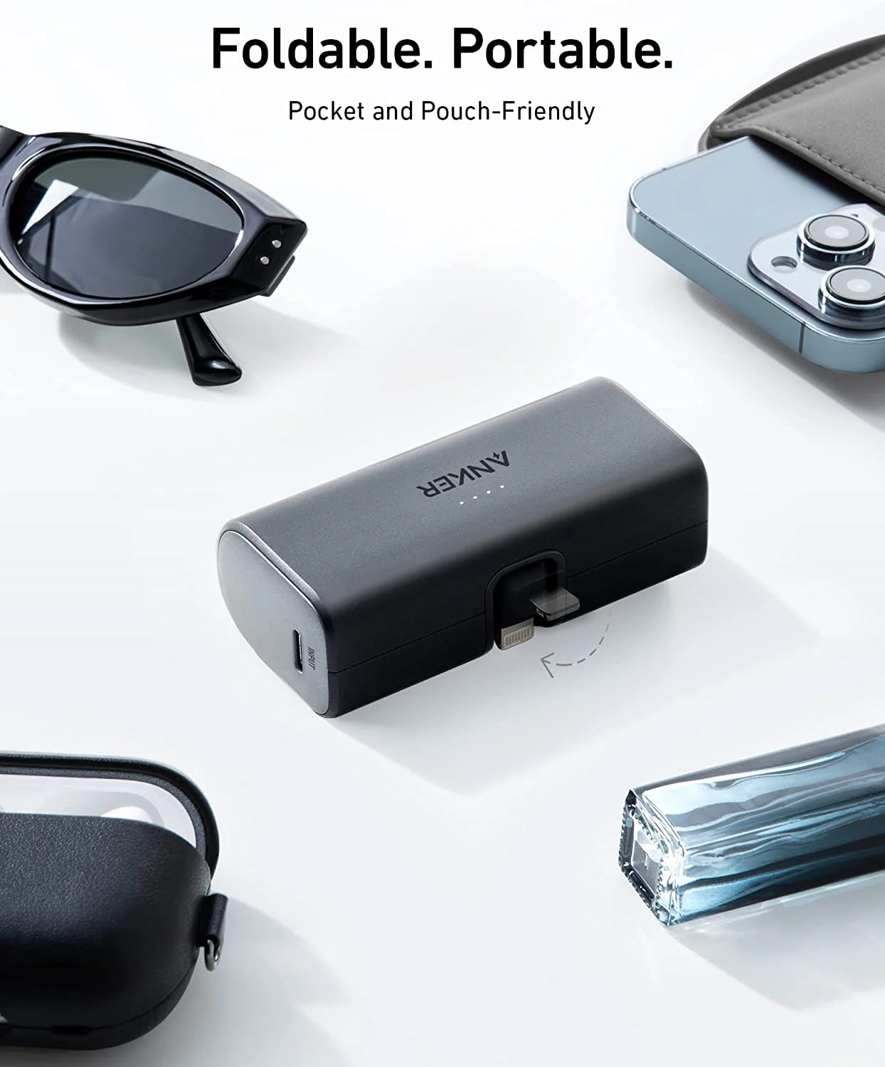 Anker Nano Power Bank (12W, Built-In Lightning Connector) - Anker