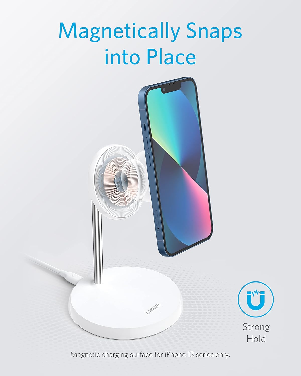 PowerWave Select Magnetic Stand Lite Blanco - Imagen 4