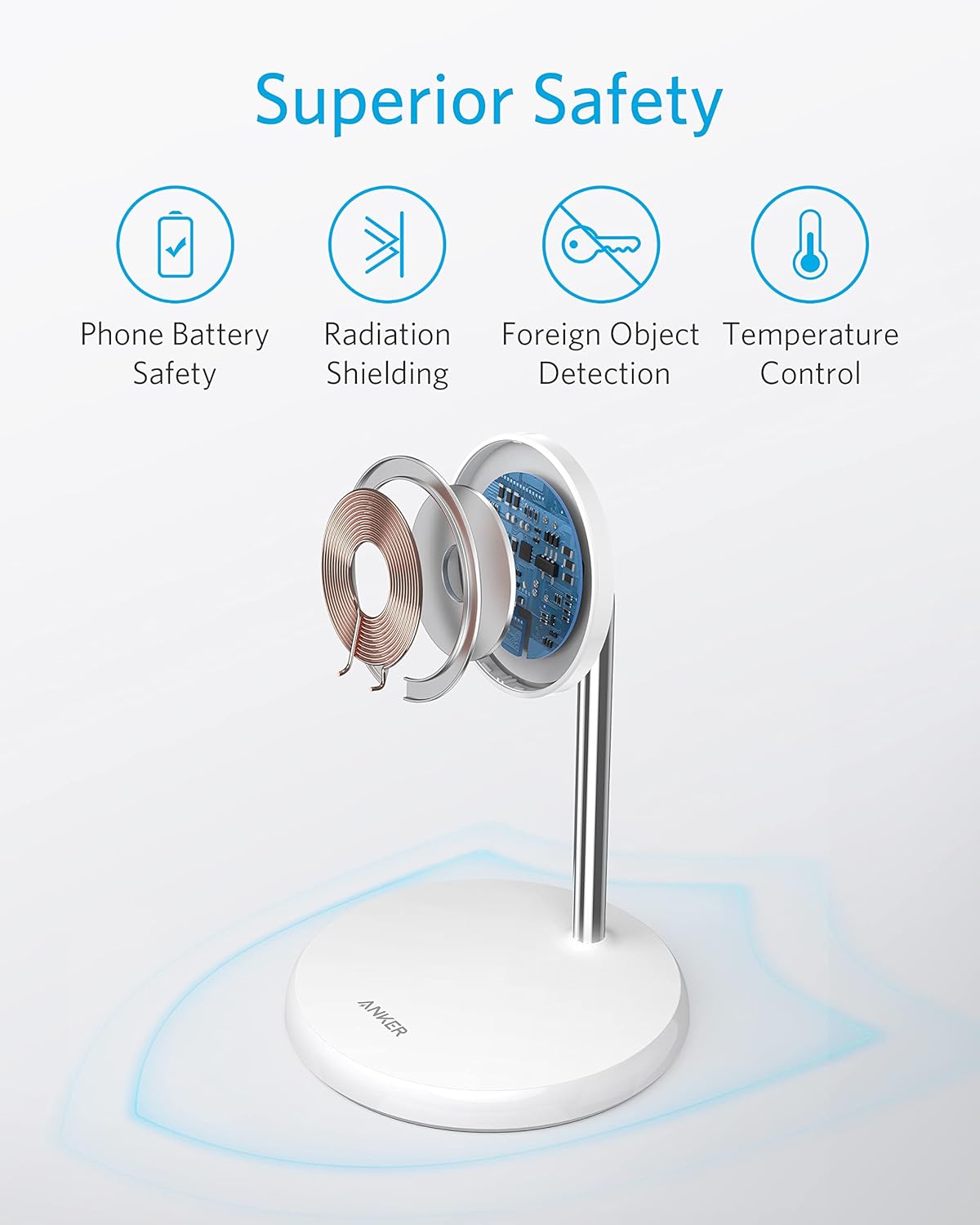 PowerWave Select Magnetic Stand Lite Blanco - Imagen 6