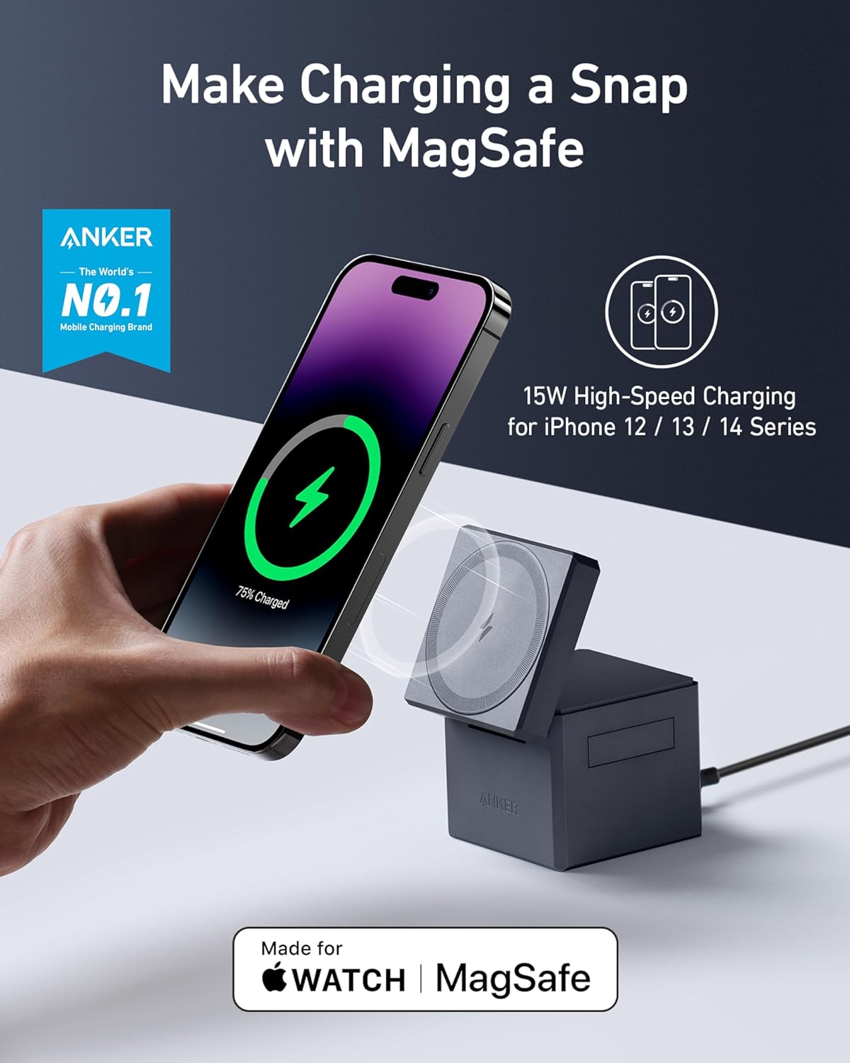 MagGo Wireless Charging Station (3-in-1 Cube) - Imagen 2