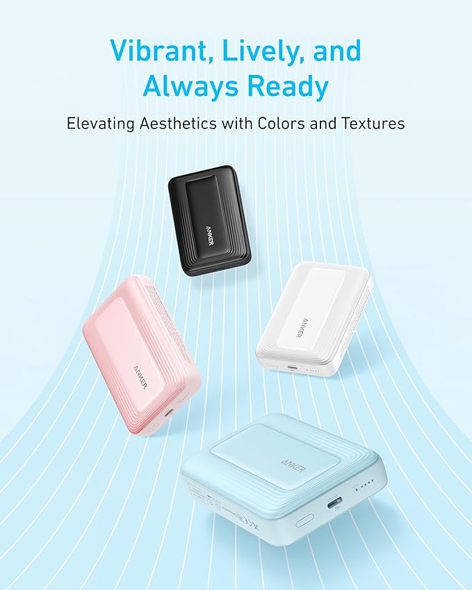 Anker Zolo Power Bank (10K,30W,Magnetic) Blanca - Imagen 6