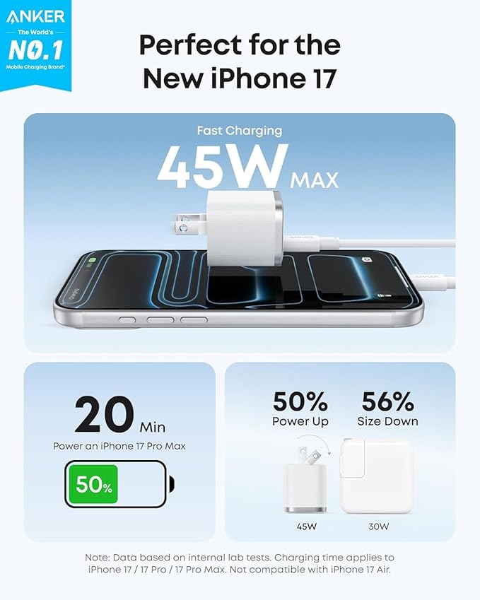 Anker Nano Charger (45W) Blanco - Imagen 2