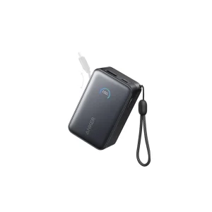 Anker Nano Power Bank (10K, 45W, Built-In Retractable USB-C Cable) Negro