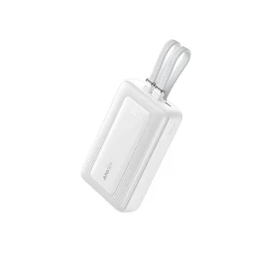 Anker Power Bank (20K,30W, Built-In USB-C+Lightning Cable) Blanco