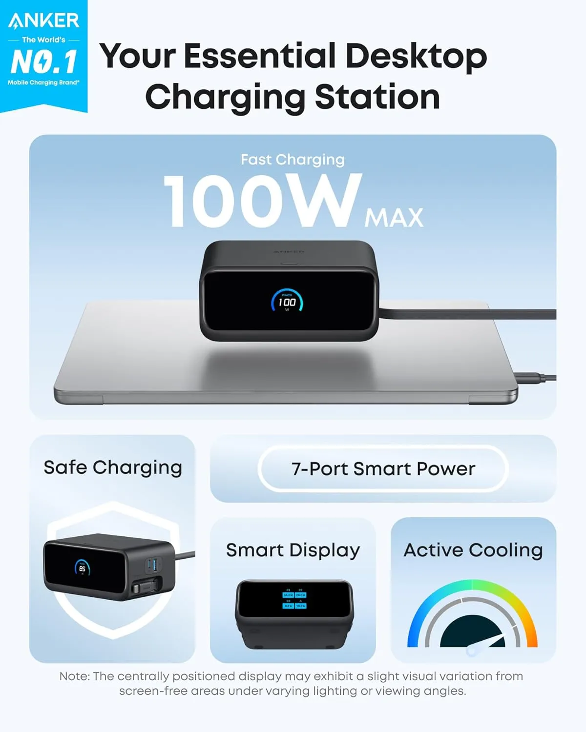 Anker Nano Charging Station (7-in-1, 100W) Negro - Imagen 2