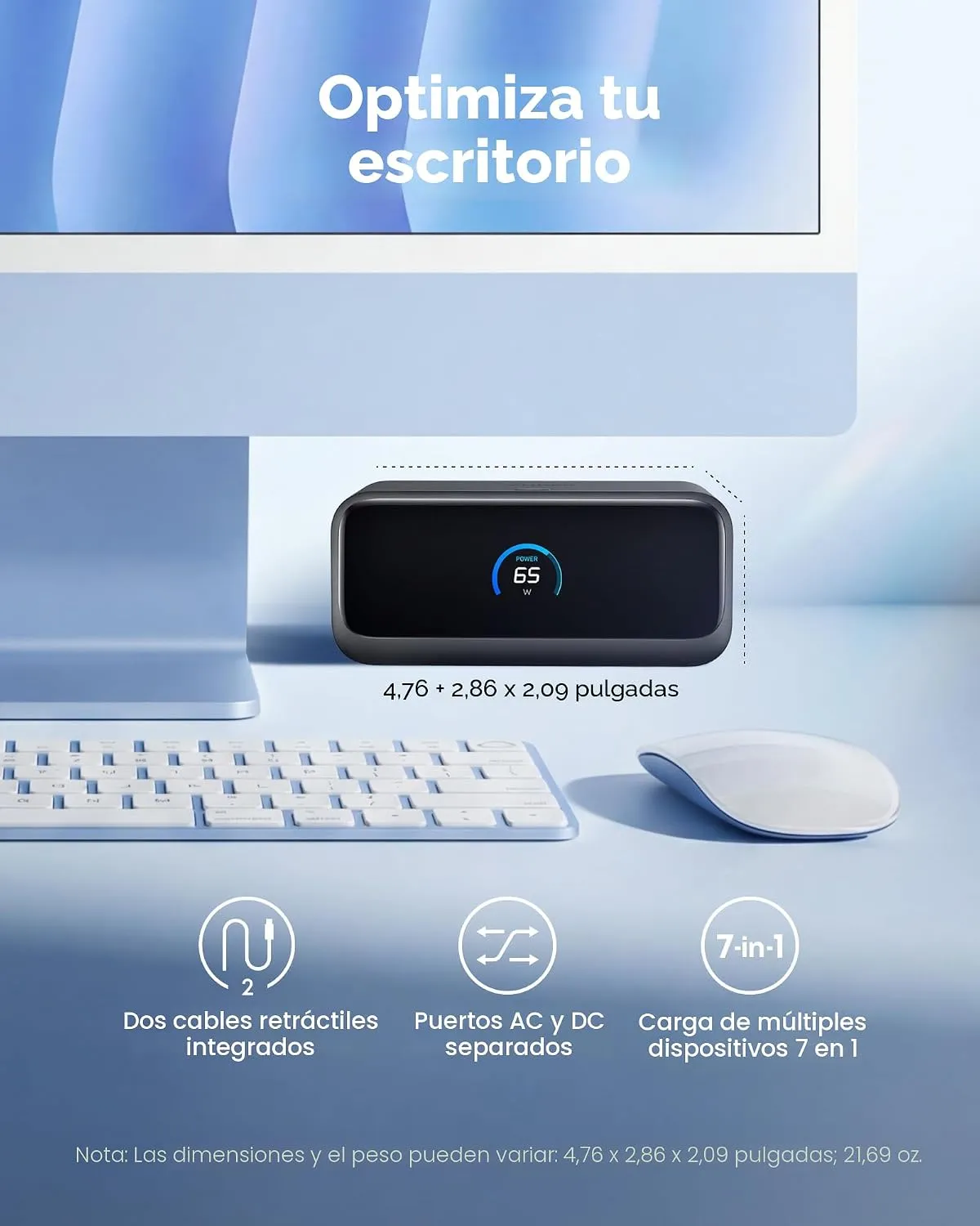 Anker Nano Charging Station (7-in-1, 100W) Negro - Imagen 3