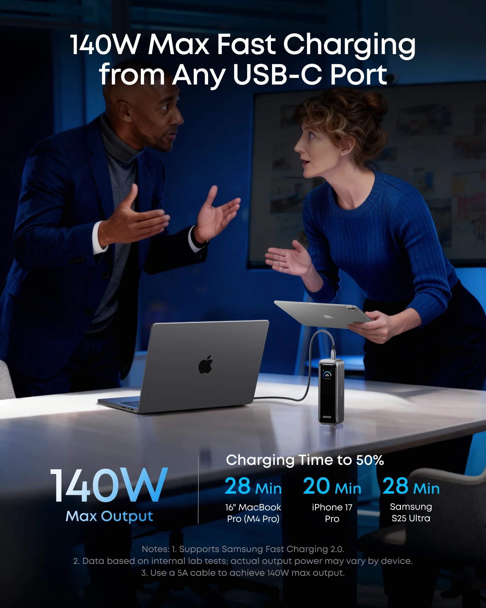 Anker Prime Power Bank (20K, 220W) - Imagen 4