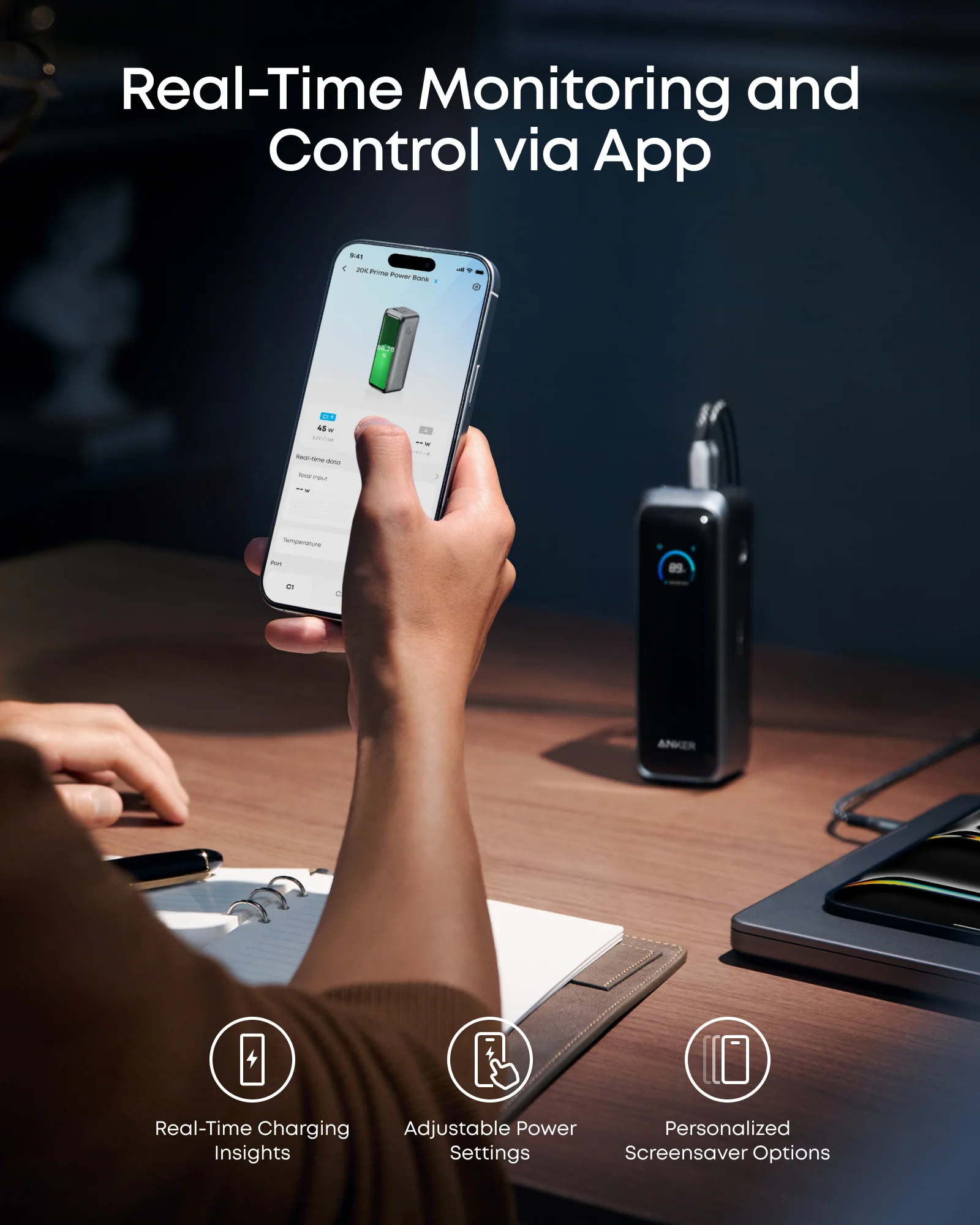 Anker Prime Power Bank (20K, 220W) - Imagen 6