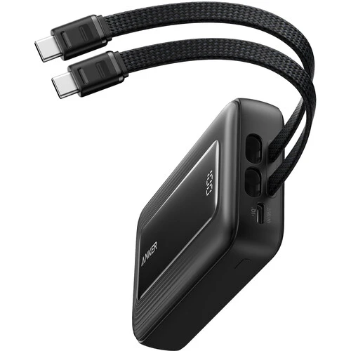 Anker Zolo Power Bank (10K, 35W, Built-In Dual USB-C Cables) Negro - Imagen 2