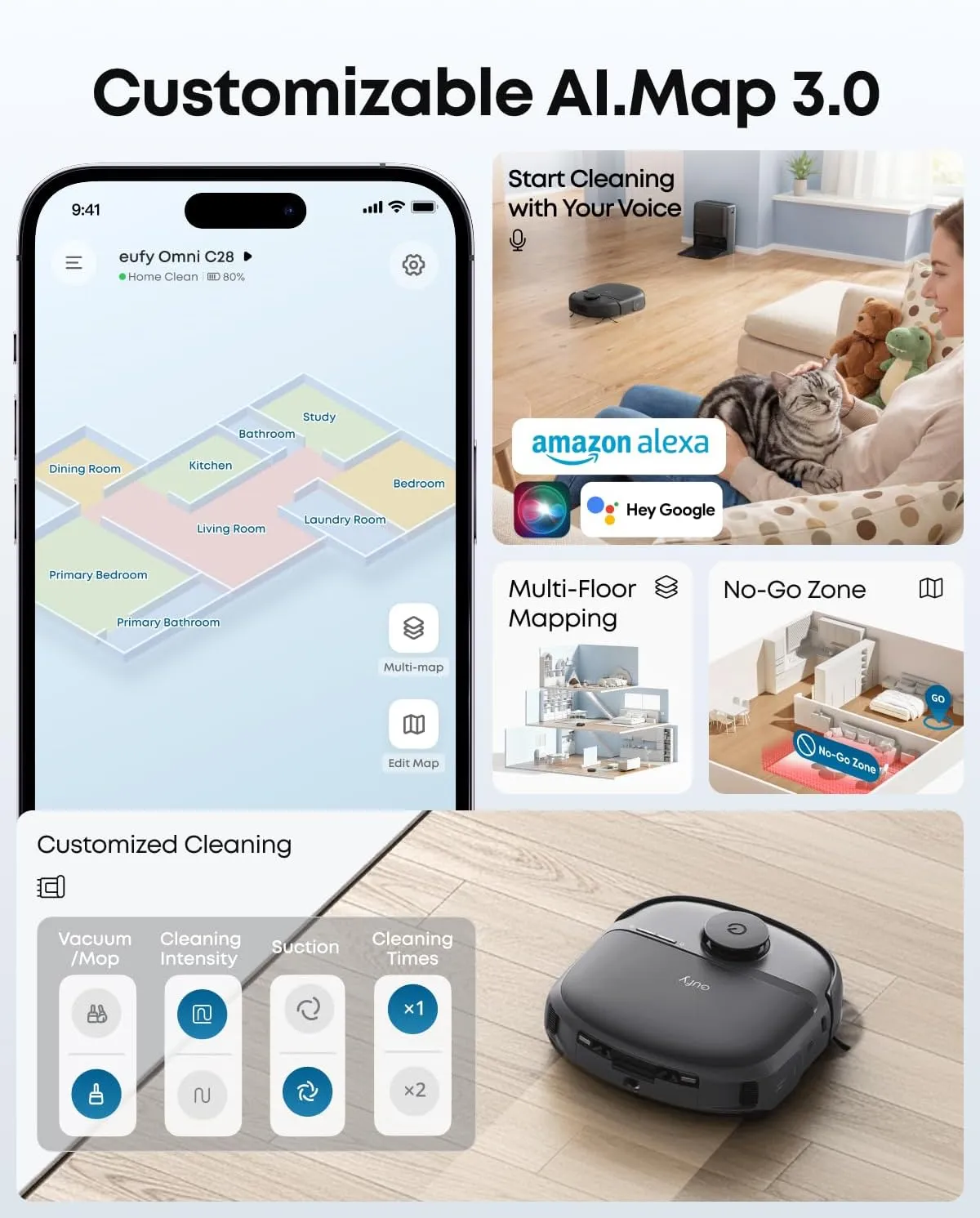 eufy Robot Vacuum Omni C28 - Imagen 9