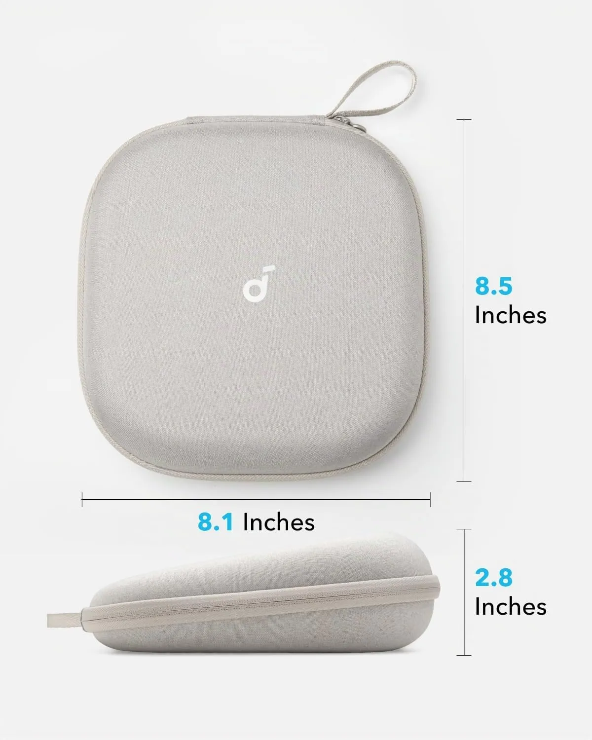 SoundCore headphones case Crema - Imagen 4